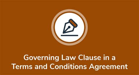 Governing Law and Jurisdiction Clause