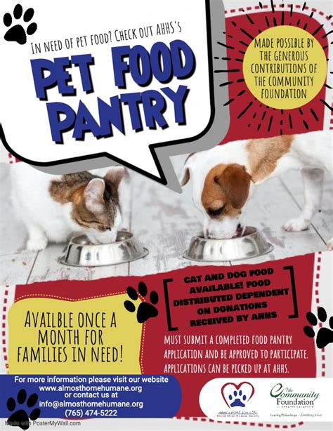 Government program offering pet food assistance