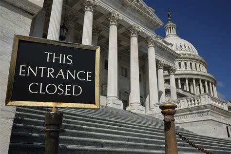 A closed government building