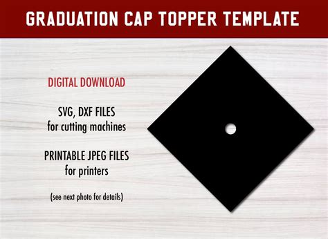 Grad Cap Topper Template Ideas 3