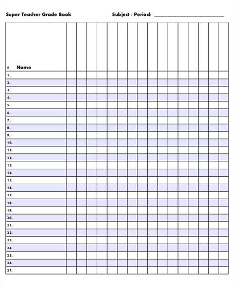 A teacher using a gradebook template effectively