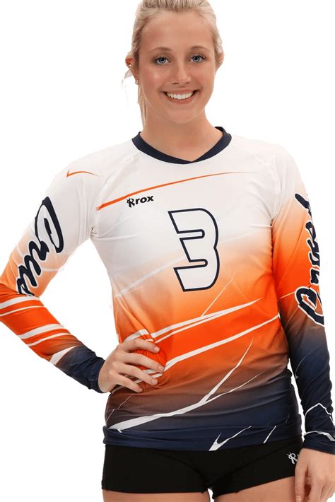 Gradient and Ombre Volleyball Jersey Design