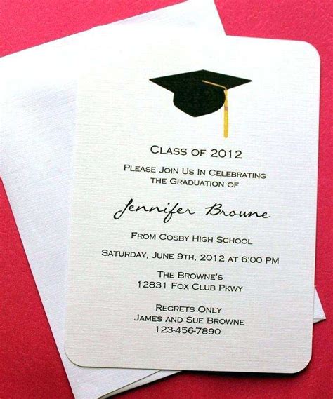 Graduation announcement name card template ideas