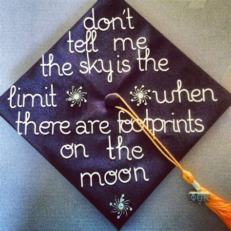 Graduation cap inspiration with quotes