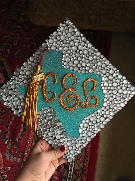 Graduation cap personalization with names