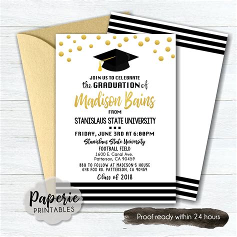 Graduation ceremony invitation wording