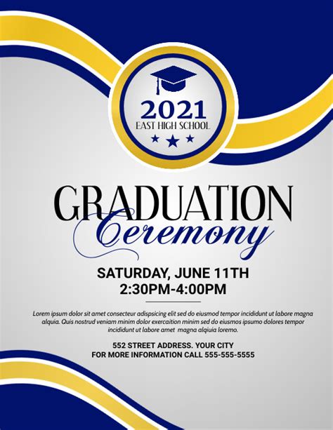 Graduation ceremony template