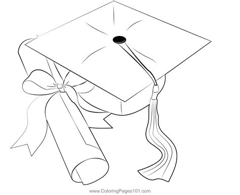 Graduation Certificate Coloring Page