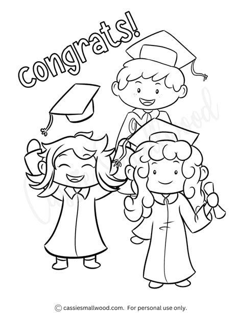 Graduation Coloring Pages