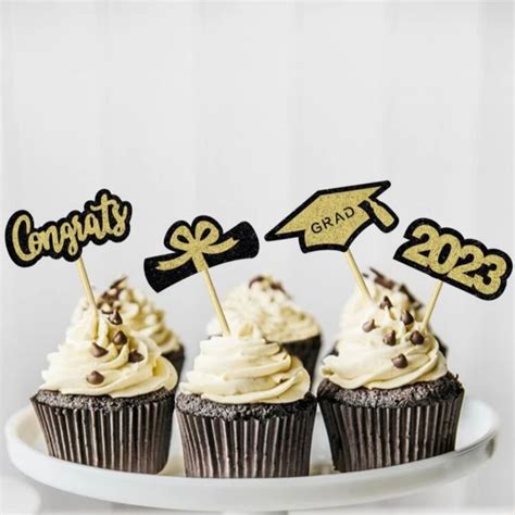 Graduation cupcake toppers image