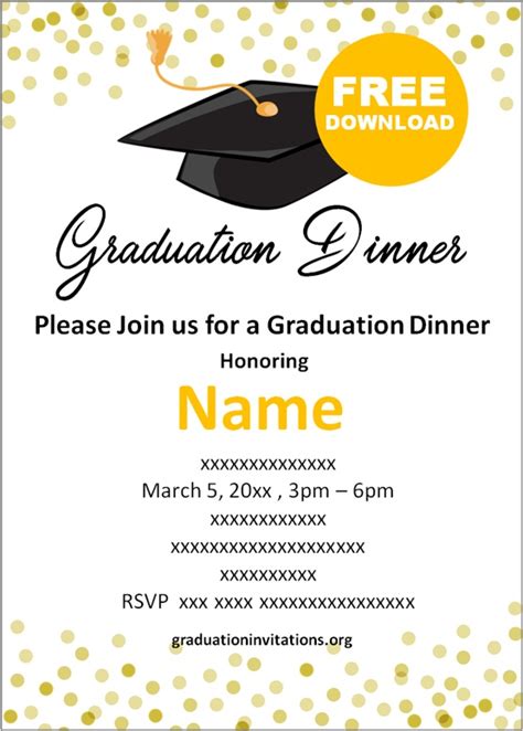 Importance of Graduation Dinner Invitations