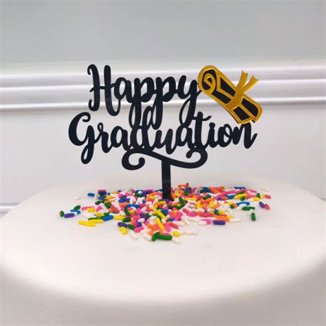 Graduation Diploma Cake Topper