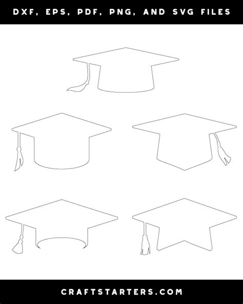 Graduation Hat Template PDF