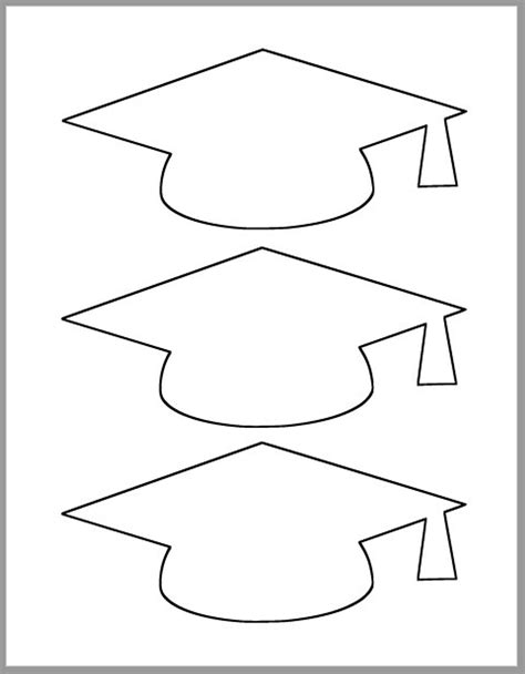 Graduation Hat Template Print