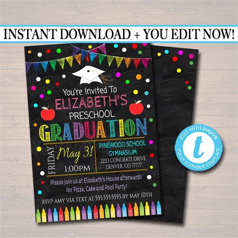 Graduation Invitation Ideas for Preschool