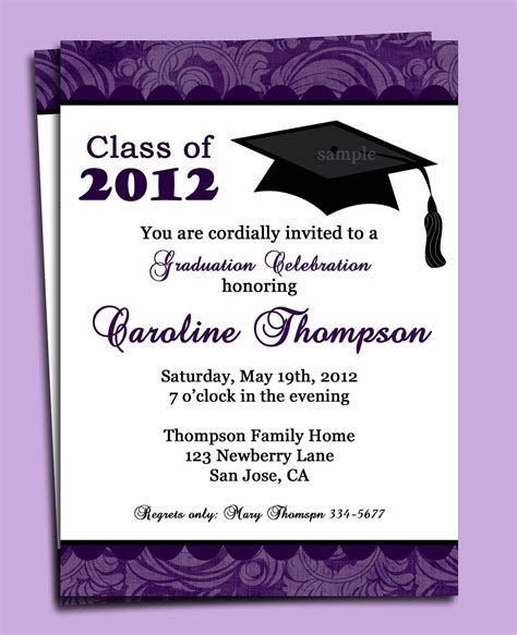 Graduation Invitation Template