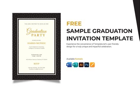 Graduation Invitation Word Template Free Download