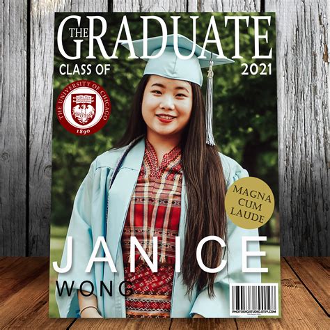 Graduation Magazine Cover Template Ideas