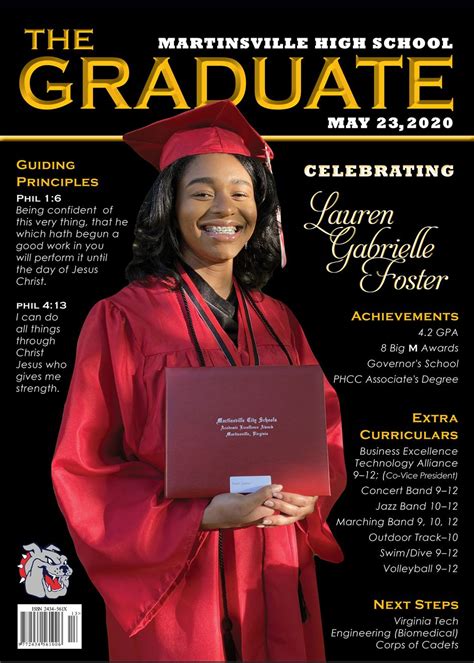 Graduation Magazine Cover Template Templates 8