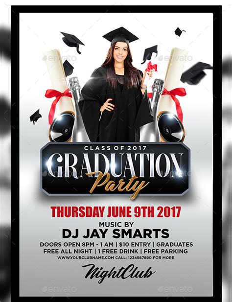 Graduation Party Flyer Templates