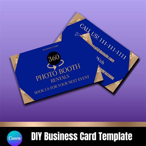 Graduation Photo Booth Business Card Template