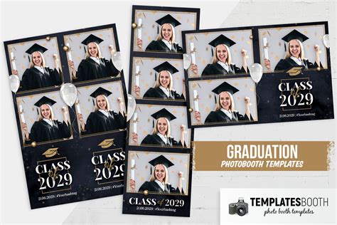 Graduation photo booth template ideas