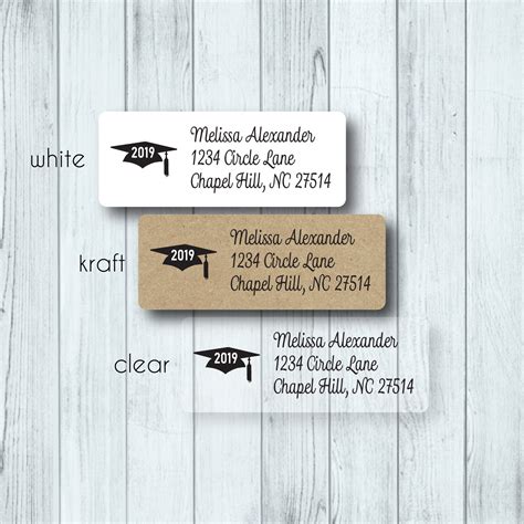 Graduation Return Address Labels Template 10