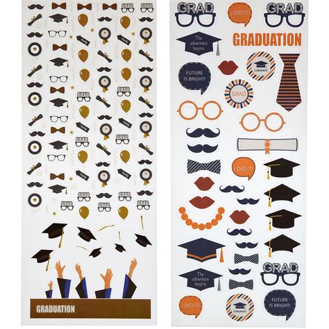 Graduation Sticker Designs for Scrapbook