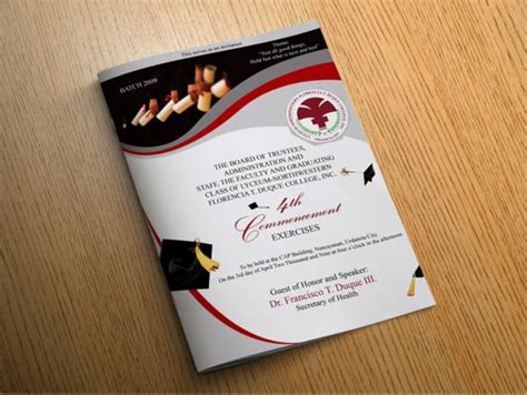 Graduation template cover page