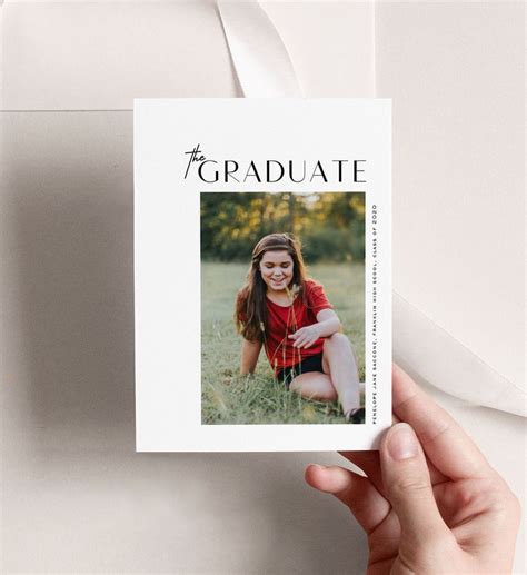 Graduation template graduate listing