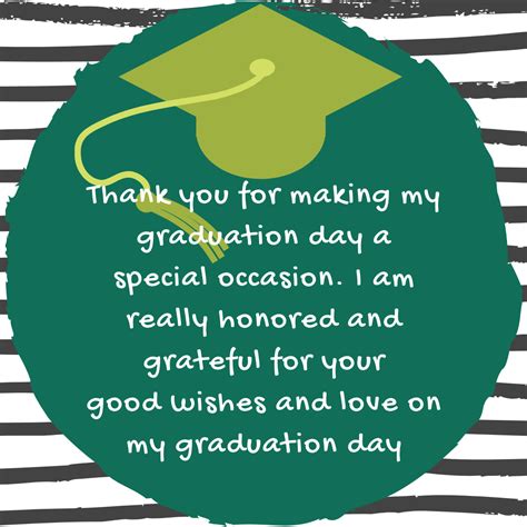 Graduation Thank-You Message