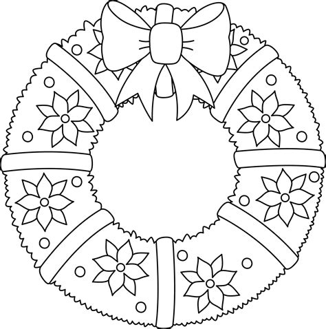 Graduation Wreath Coloring Page