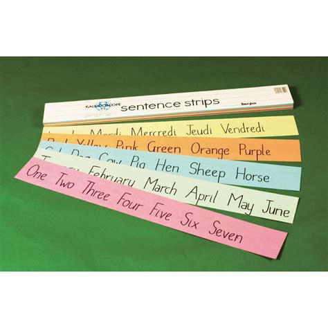 Grammar and syntax sentence strips