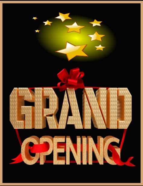 Grand Opening Announcement Template Key Elements