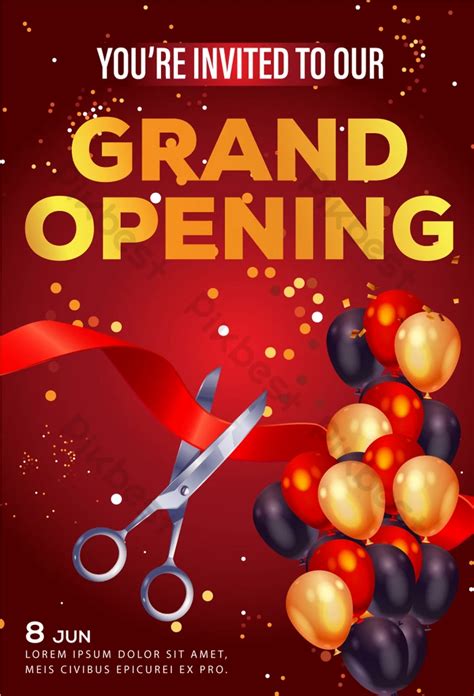 Grand Opening Flyer Template Design