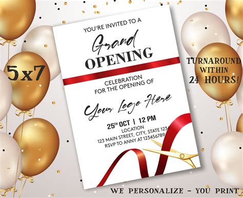 Grand Opening Invitation Idea 2