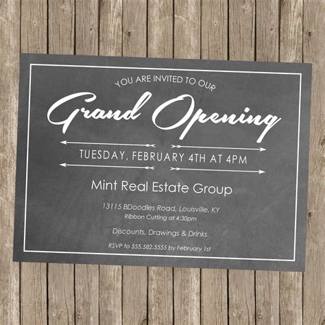 Grand Opening Invitation Idea 3