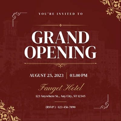 Grand Opening Invitation Template