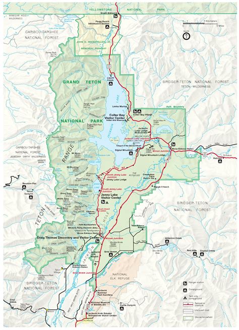 Grand Teton National Park Backcountry Camping Map