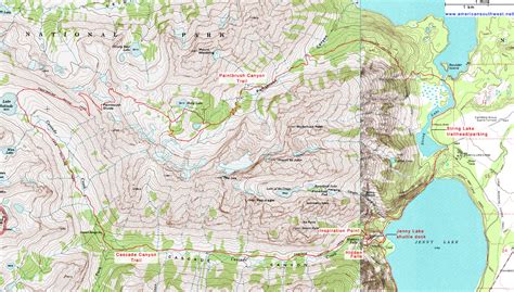 Grand Teton National Park Topographic Map