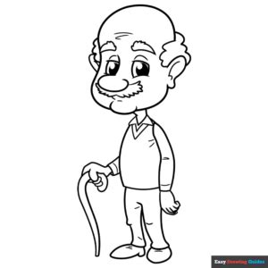 Grandpa coloring pages