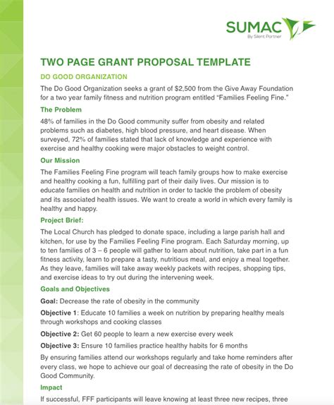 Grant Proposal Template Ppt