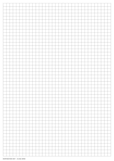 1/4 Inch Graph Paper with Grid Lines Template