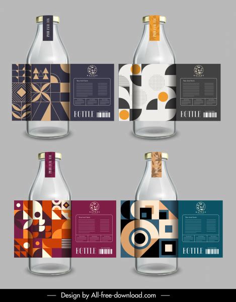 Graphic bottle template design