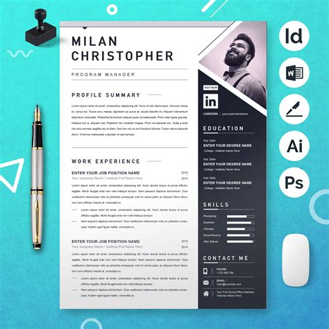 Graphic Design Resume Template 2