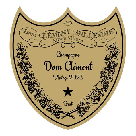 Graphic Design Software Dom Perignon Label Template