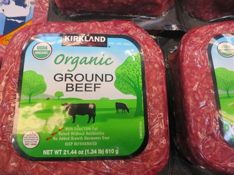 Grass-fed ground beef at Costco