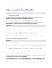 Grassy Knoll Theory