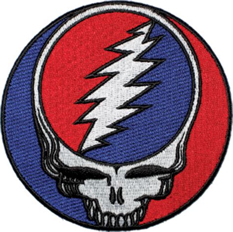 A Grateful Dead patch stencil template