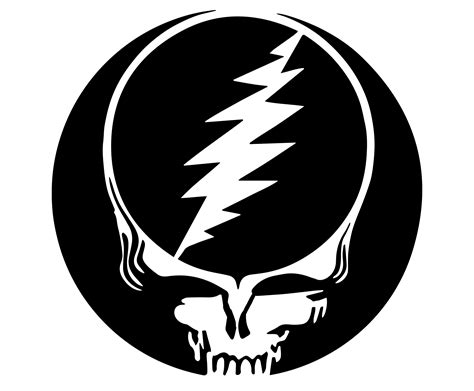 A Grateful Dead skull stencil template